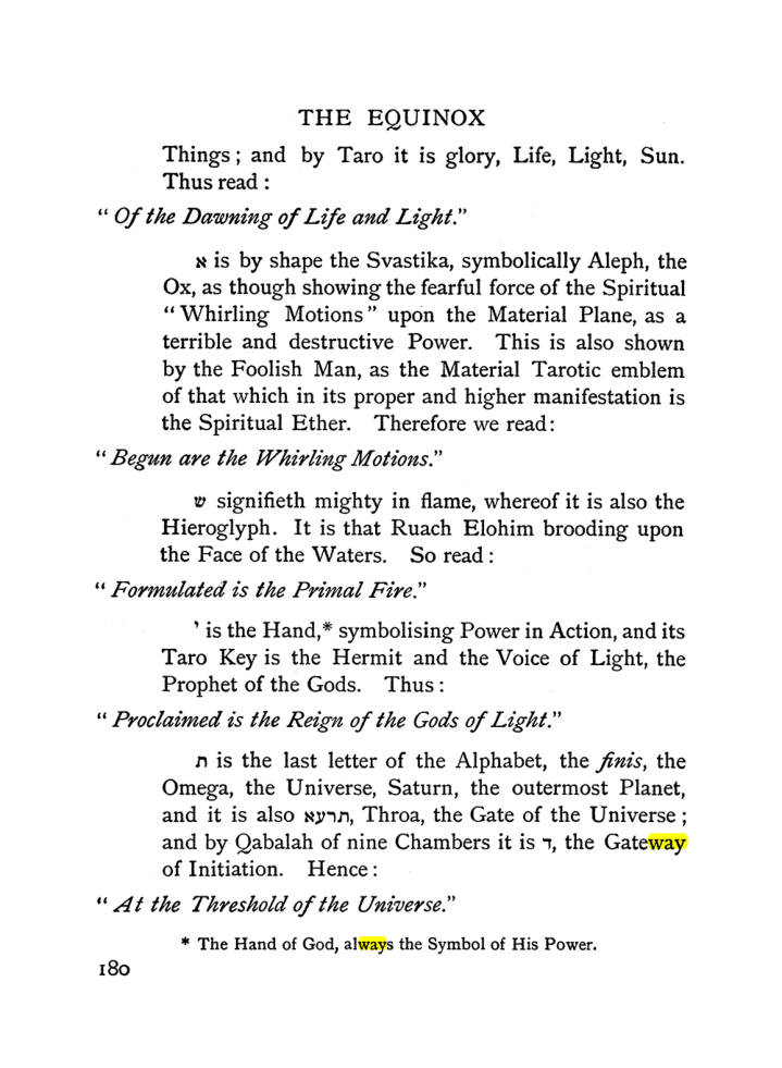 Original scan of The Equinox (Volume I, Number II), PDF page 190
