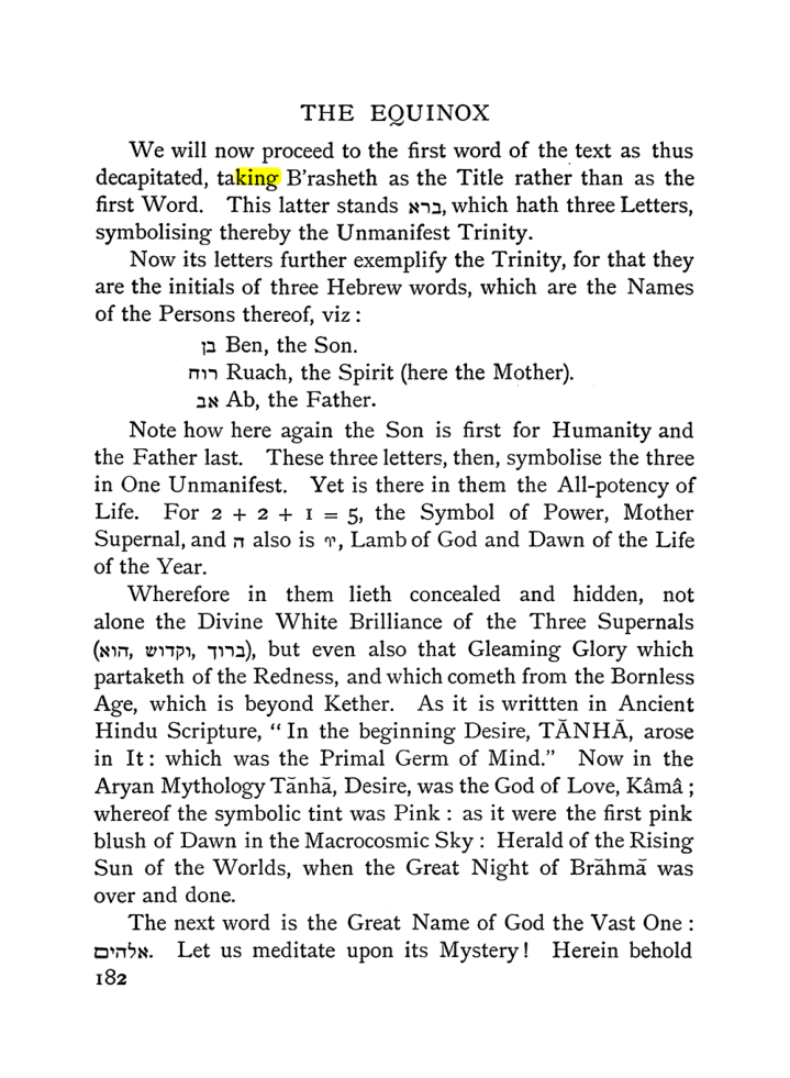 Original scan of The Equinox (Volume I, Number II), PDF page 192