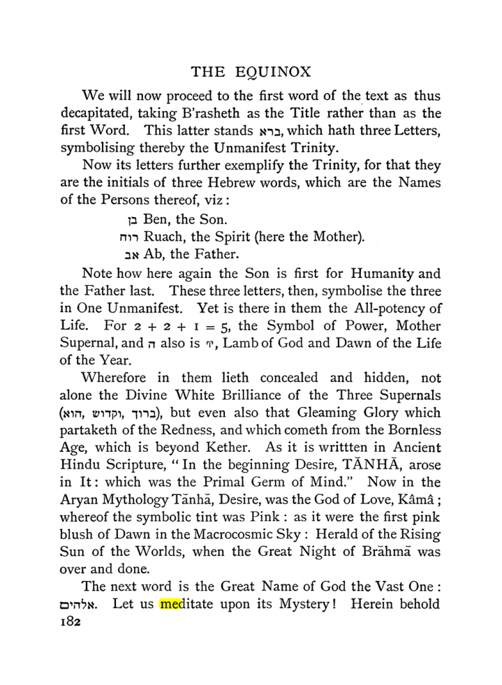 Original scan of The Equinox (Volume I, Number II), PDF page 192