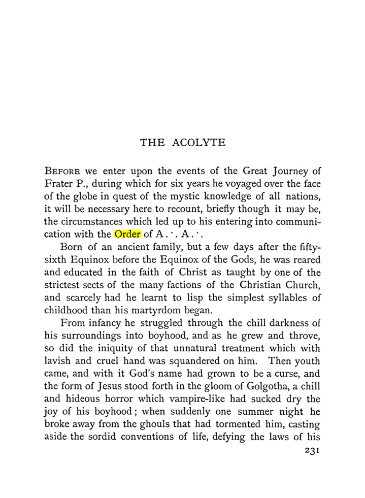 Original scan of The Equinox (Volume I, Number II), PDF page 239