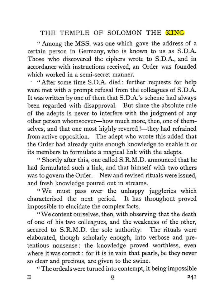 Original scan of The Equinox (Volume I, Number II), PDF page 249