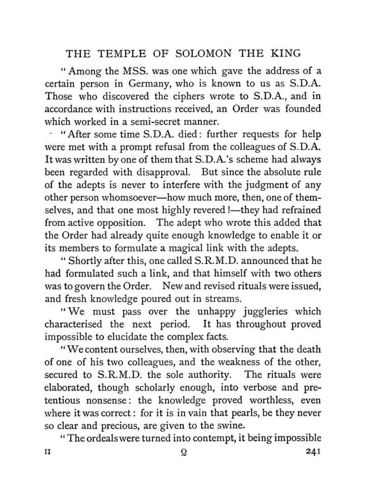 Original scan of The Equinox (Volume I, Number II), PDF page 249