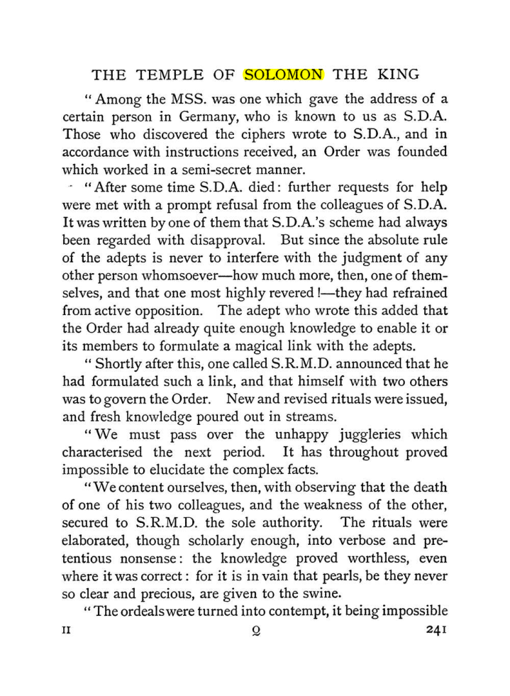 Original scan of The Equinox (Volume I, Number II), PDF page 249