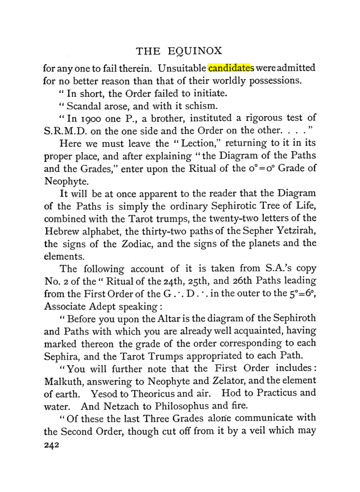 Original scan of The Equinox (Volume I, Number II), PDF page 250