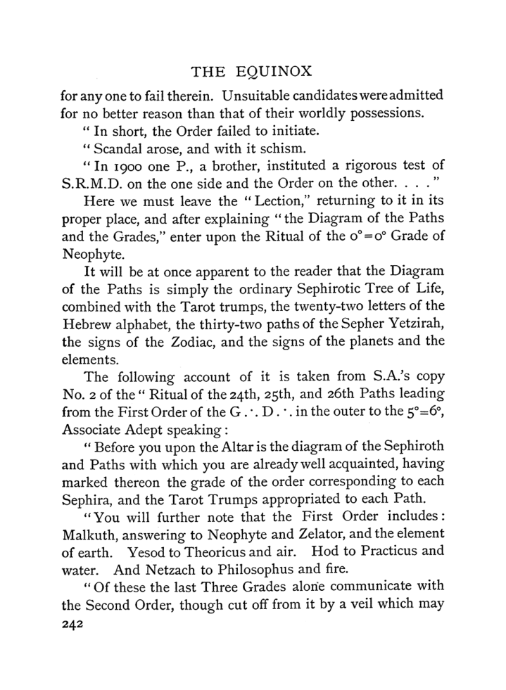Original scan of The Equinox (Volume I, Number II), PDF page 250