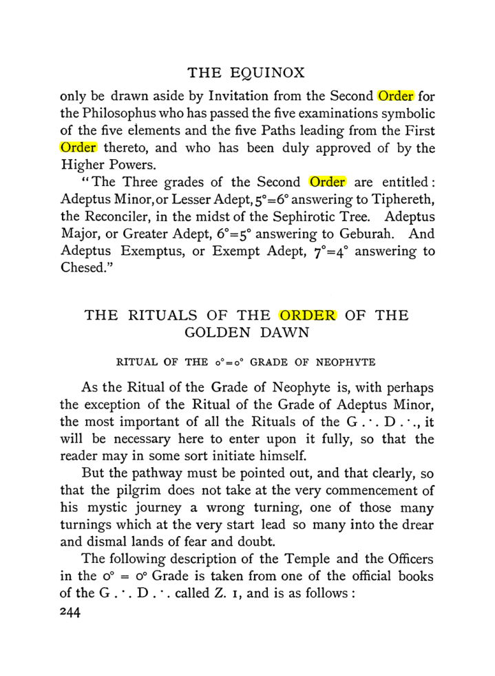 Original scan of The Equinox (Volume I, Number II), PDF page 252