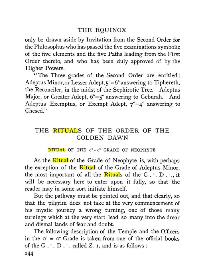 Original scan of The Equinox (Volume I, Number II), PDF page 252
