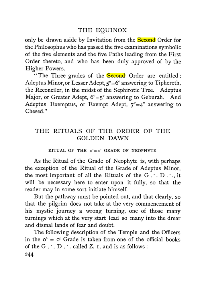 Original scan of The Equinox (Volume I, Number II), PDF page 252