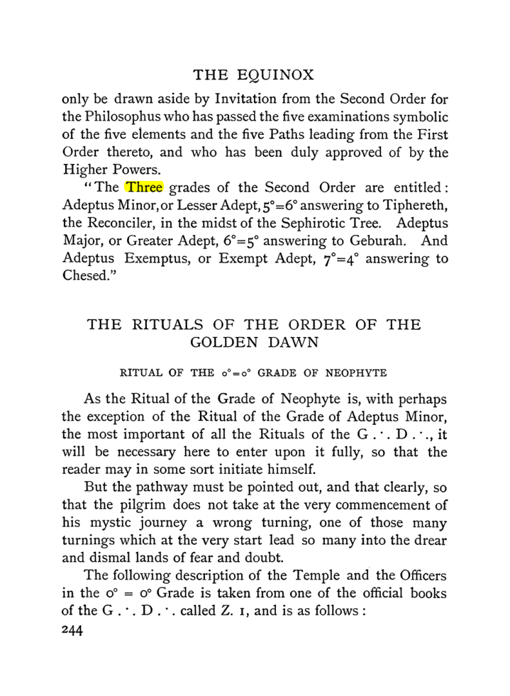 Original scan of The Equinox (Volume I, Number II), PDF page 252