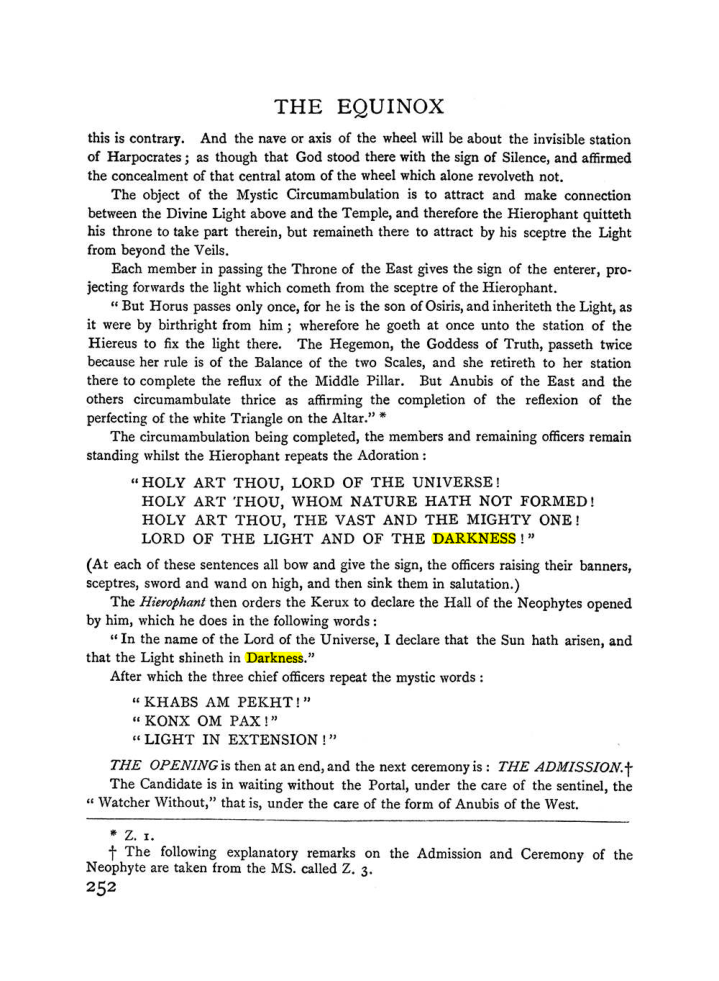 Original scan of The Equinox (Volume I, Number II), PDF page 260