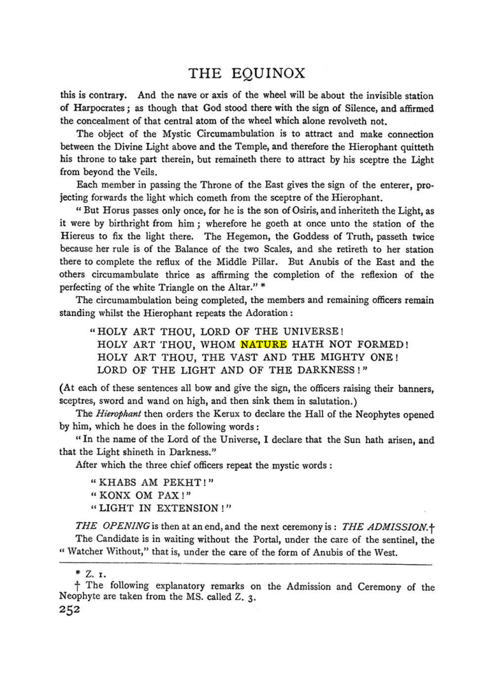 Original scan of The Equinox (Volume I, Number II), PDF page 260