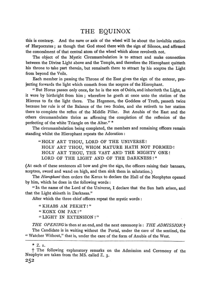 Original scan of The Equinox (Volume I, Number II), PDF page 260