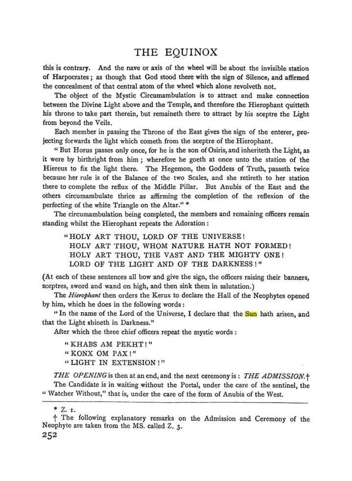 Original scan of The Equinox (Volume I, Number II), PDF page 260