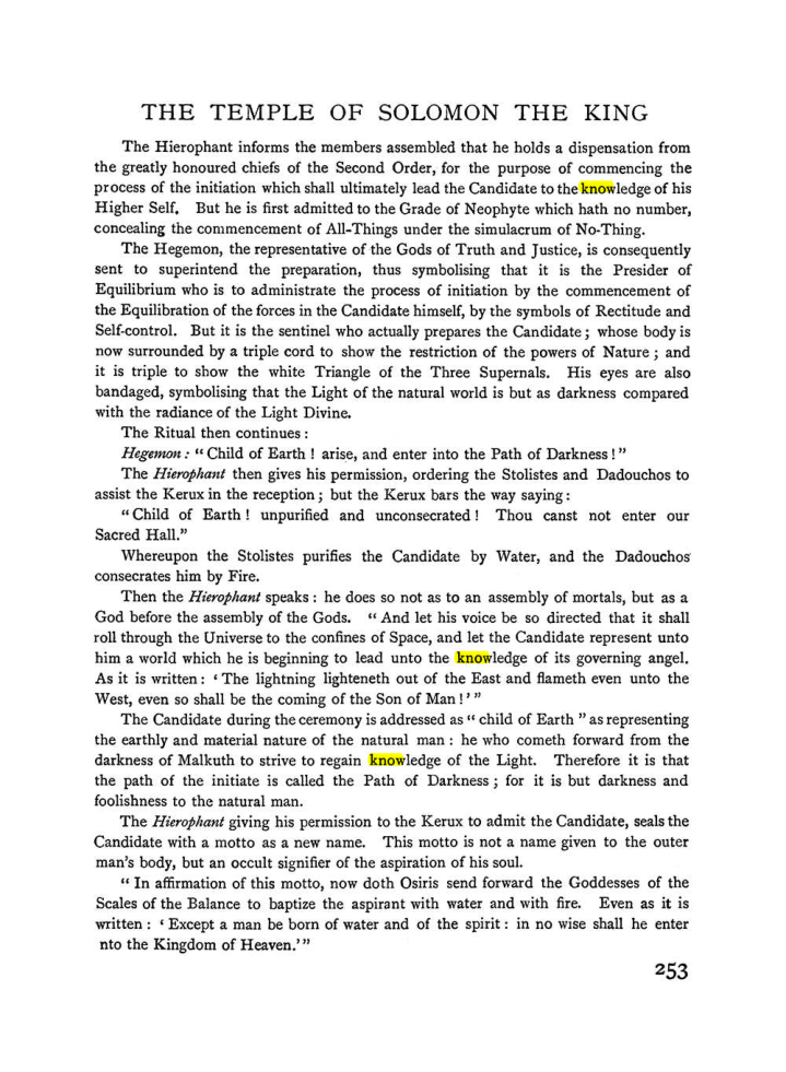 Original scan of The Equinox (Volume I, Number II), PDF page 261