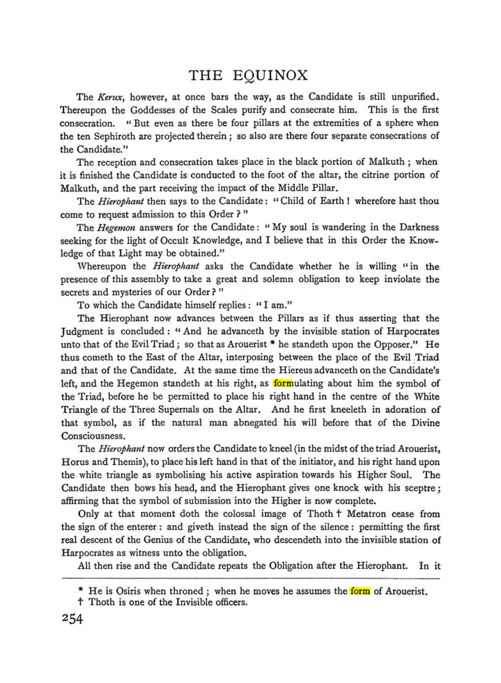 Original scan of The Equinox (Volume I, Number II), PDF page 262