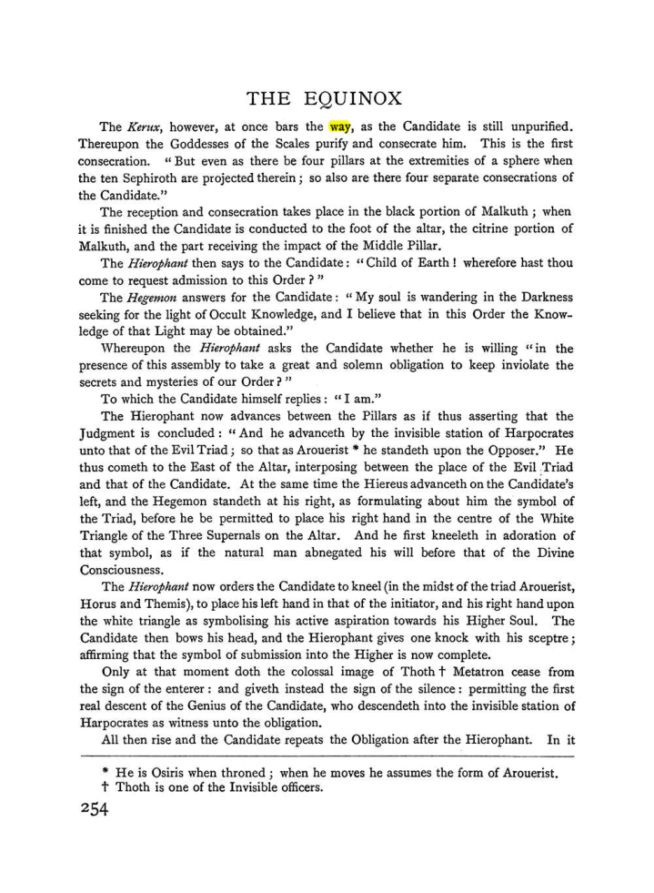Original scan of The Equinox (Volume I, Number II), PDF page 262