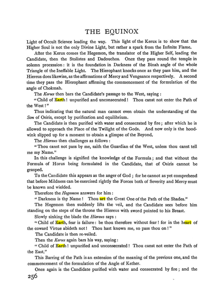 Original scan of The Equinox (Volume I, Number II), PDF page 264