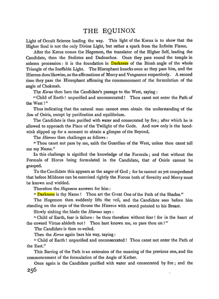 Original scan of The Equinox (Volume I, Number II), PDF page 264