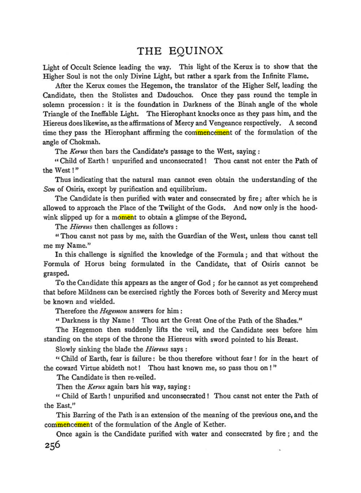 Original scan of The Equinox (Volume I, Number II), PDF page 264