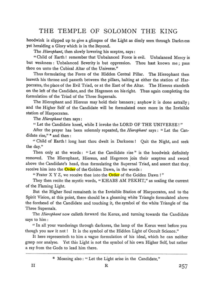 Original scan of The Equinox (Volume I, Number II), PDF page 265