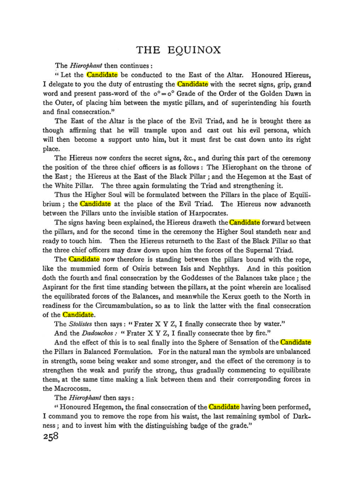 Original scan of The Equinox (Volume I, Number II), PDF page 266