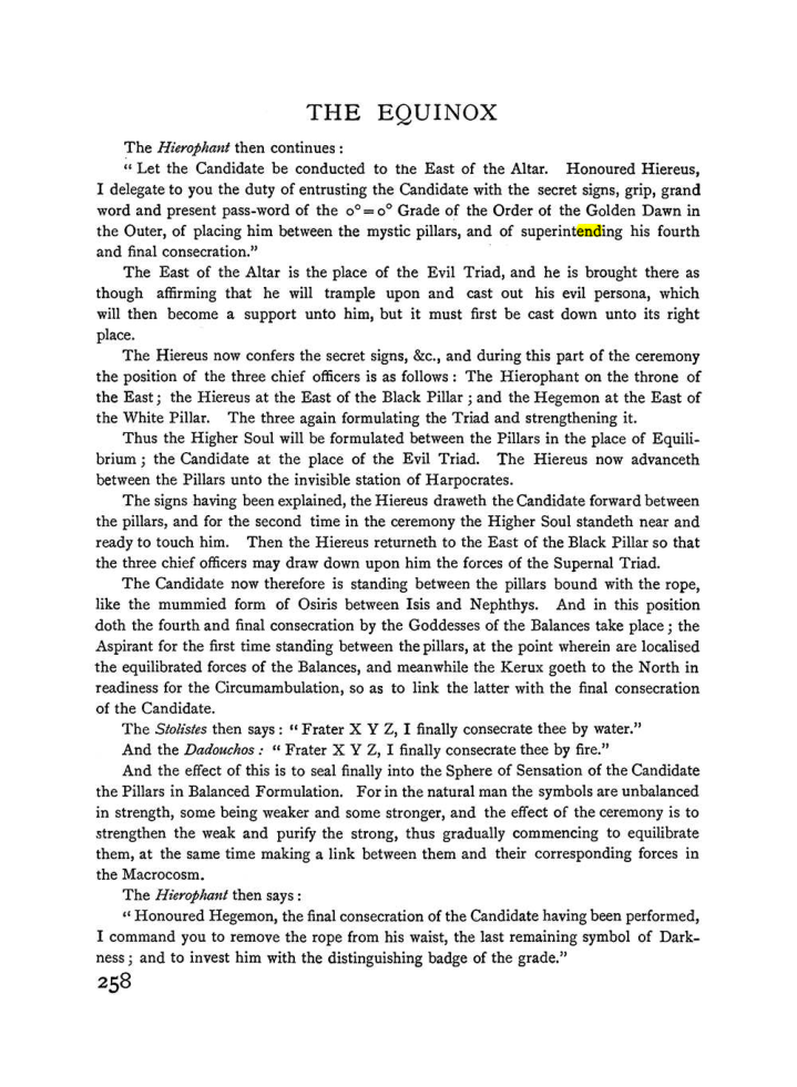 Original scan of The Equinox (Volume I, Number II), PDF page 266