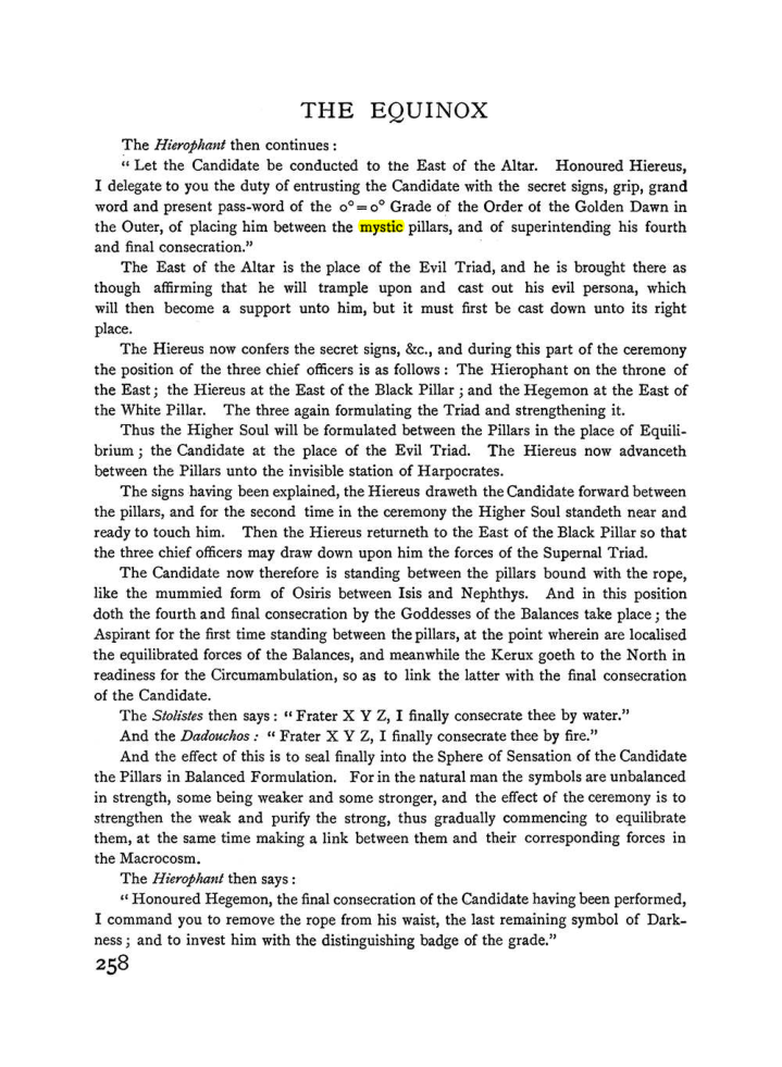 Original scan of The Equinox (Volume I, Number II), PDF page 266
