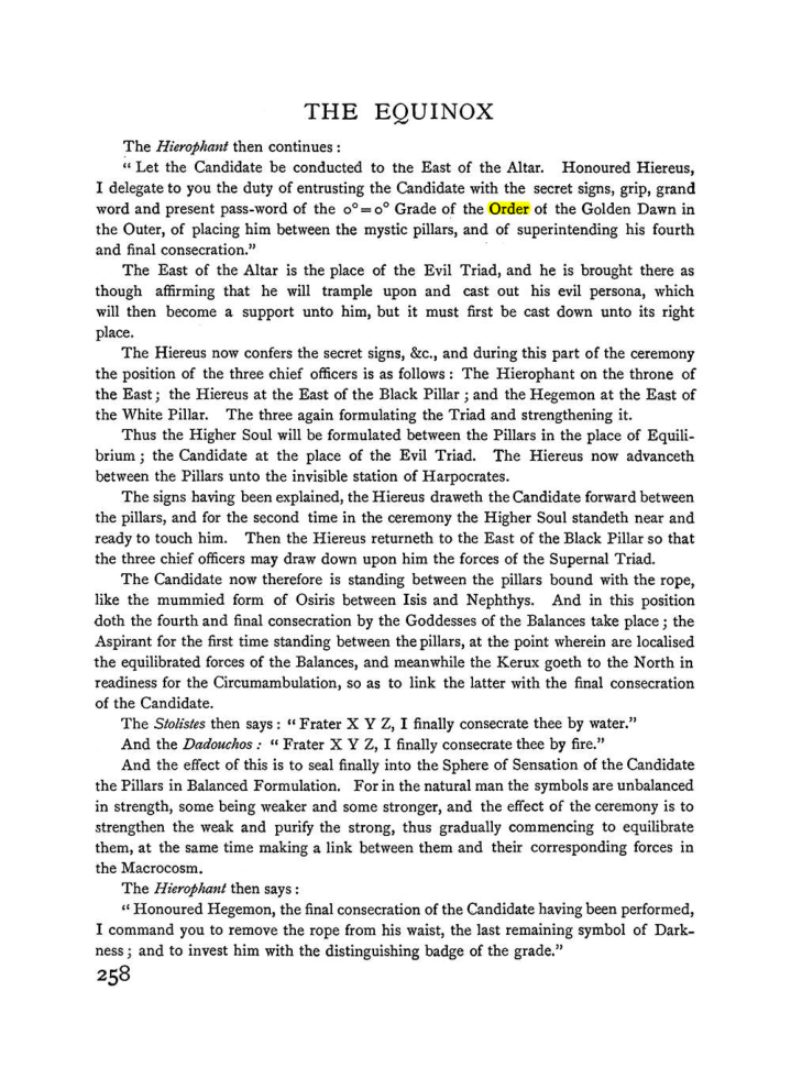 Original scan of The Equinox (Volume I, Number II), PDF page 266