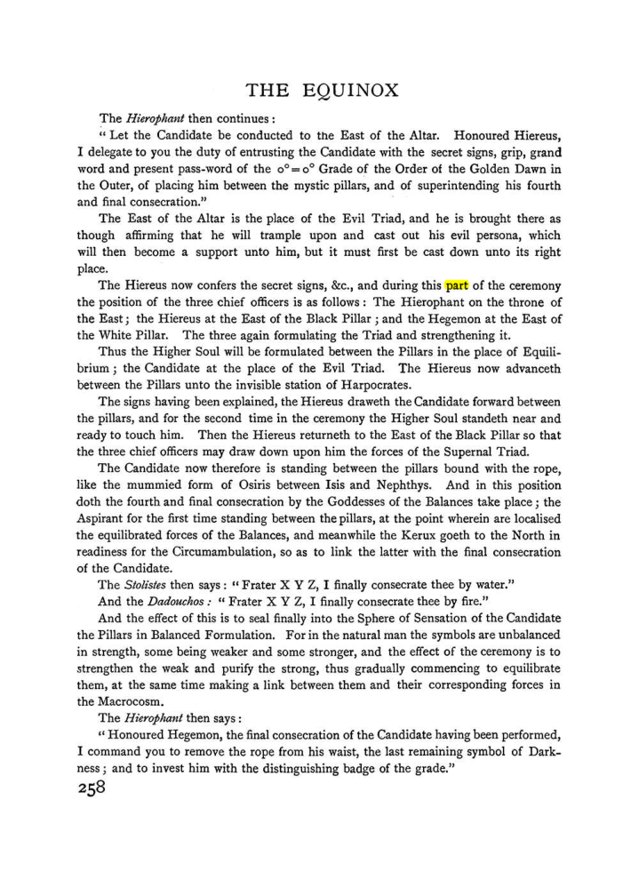 Original scan of The Equinox (Volume I, Number II), PDF page 266