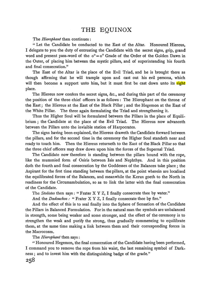 Original scan of The Equinox (Volume I, Number II), PDF page 266