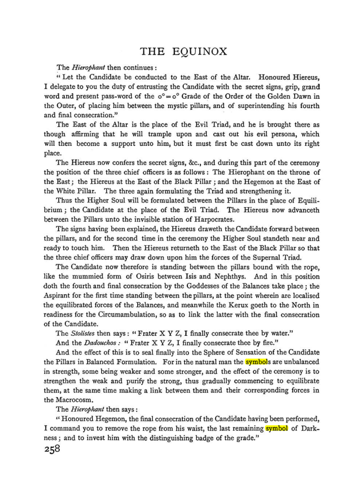 Original scan of The Equinox (Volume I, Number II), PDF page 266