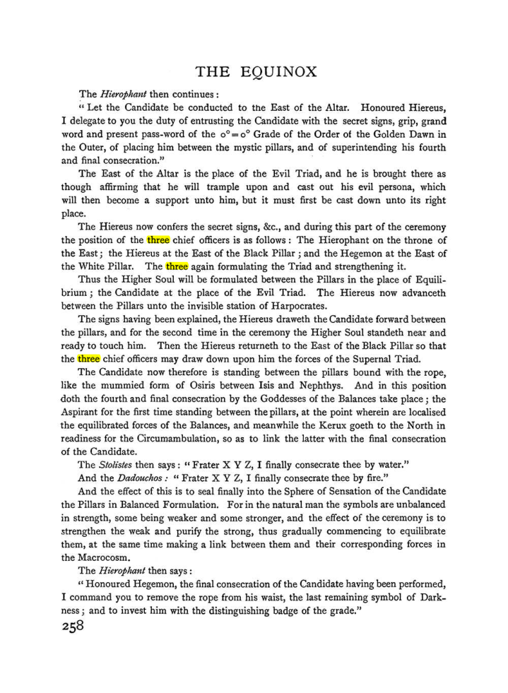 Original scan of The Equinox (Volume I, Number II), PDF page 266