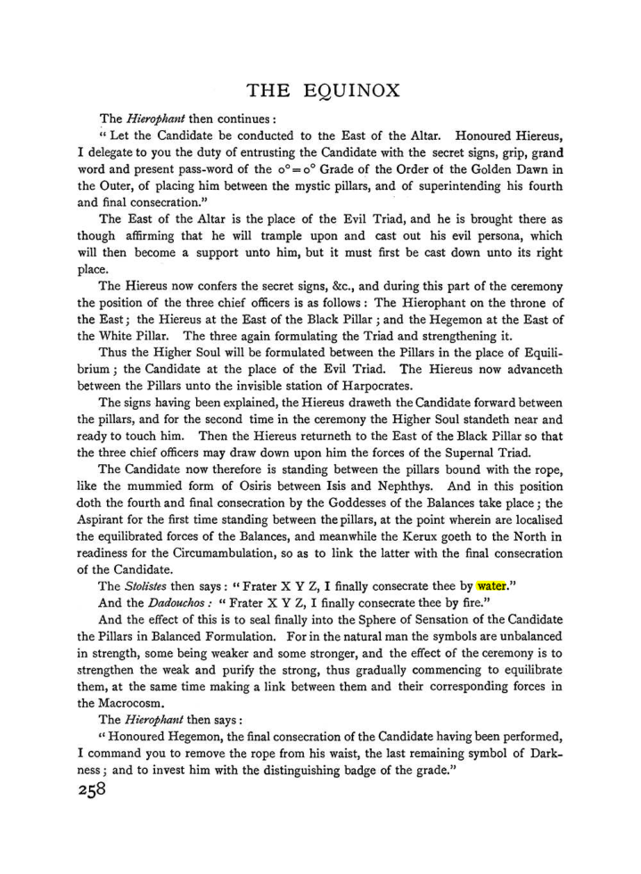Original scan of The Equinox (Volume I, Number II), PDF page 266