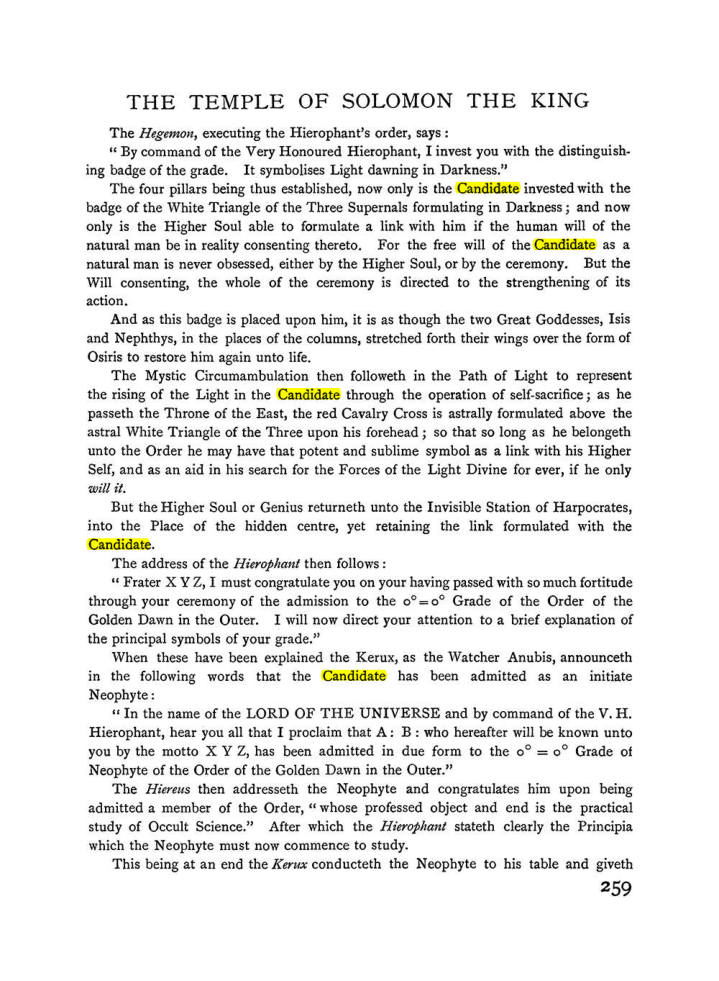Original scan of The Equinox (Volume I, Number II), PDF page 267