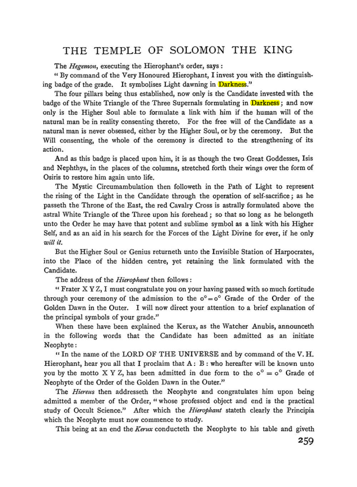 Original scan of The Equinox (Volume I, Number II), PDF page 267