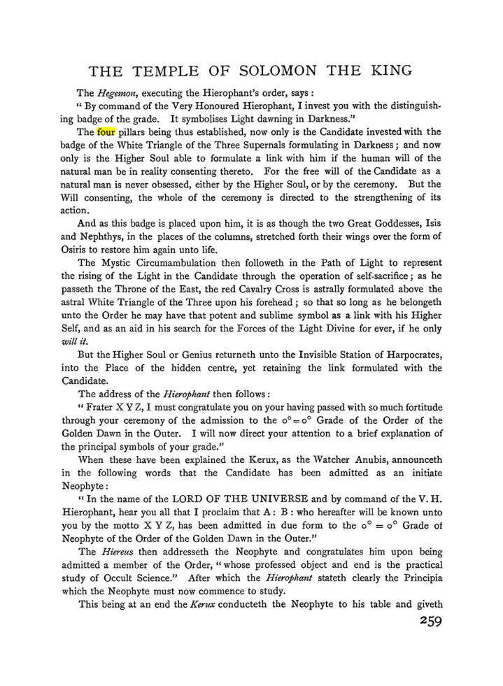 Original scan of The Equinox (Volume I, Number II), PDF page 267