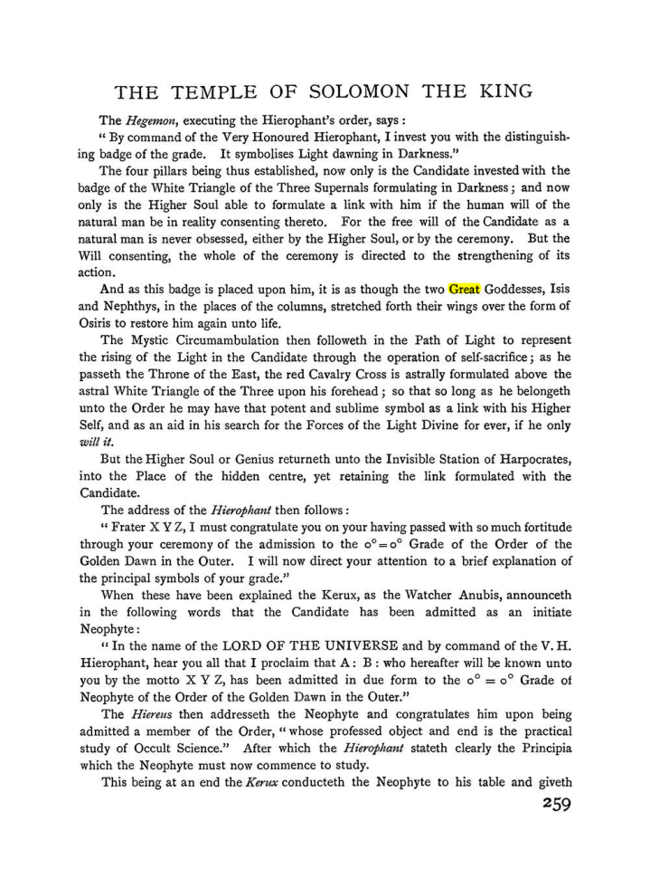 Original scan of The Equinox (Volume I, Number II), PDF page 267