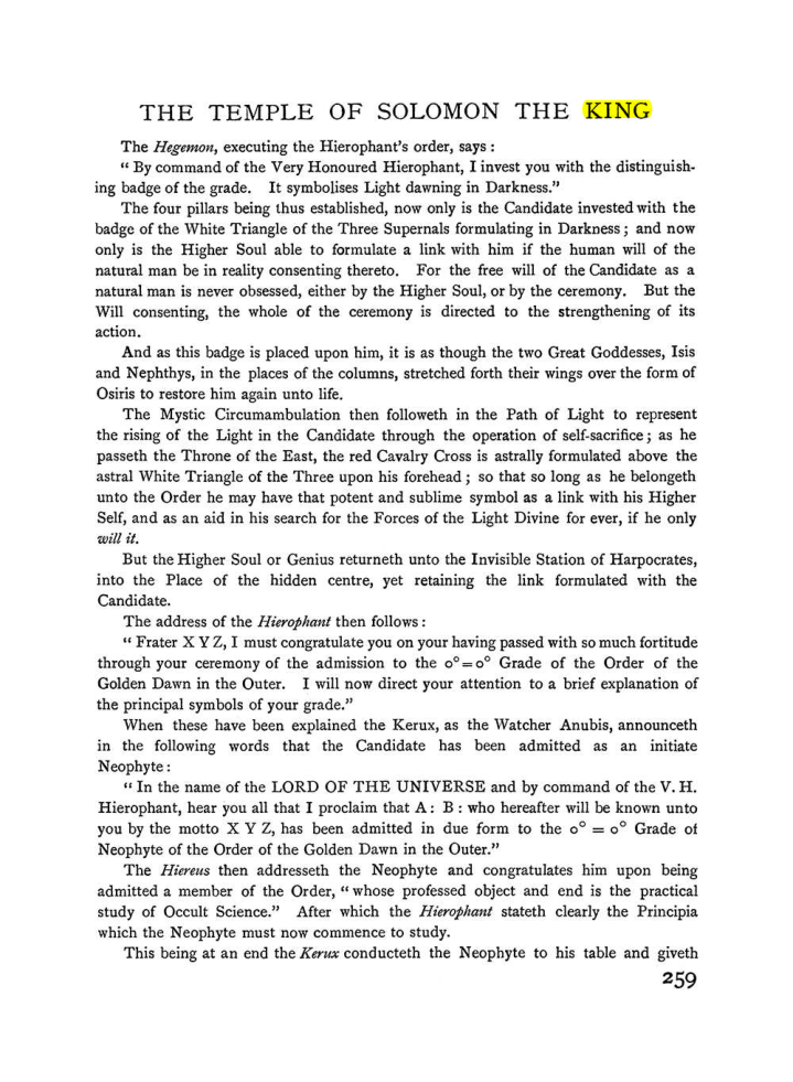 Original scan of The Equinox (Volume I, Number II), PDF page 267
