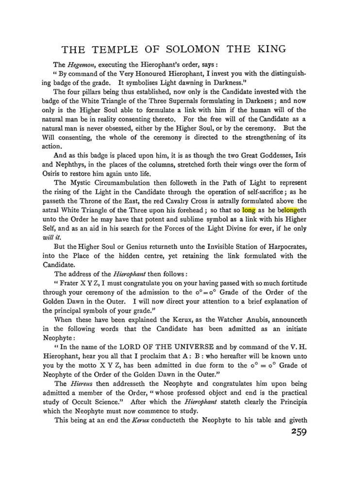 Original scan of The Equinox (Volume I, Number II), PDF page 267