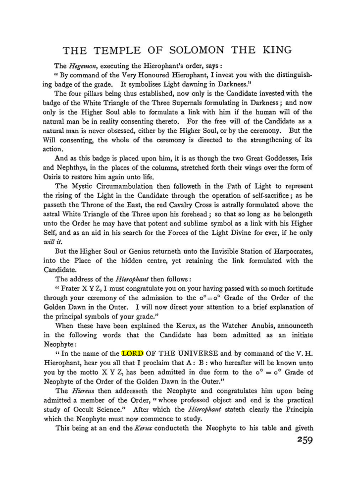 Original scan of The Equinox (Volume I, Number II), PDF page 267
