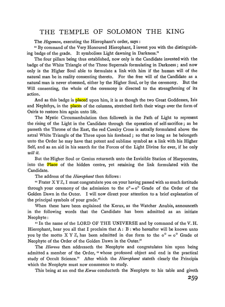 Original scan of The Equinox (Volume I, Number II), PDF page 267