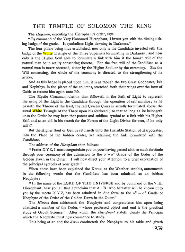 Original scan of The Equinox (Volume I, Number II), PDF page 267