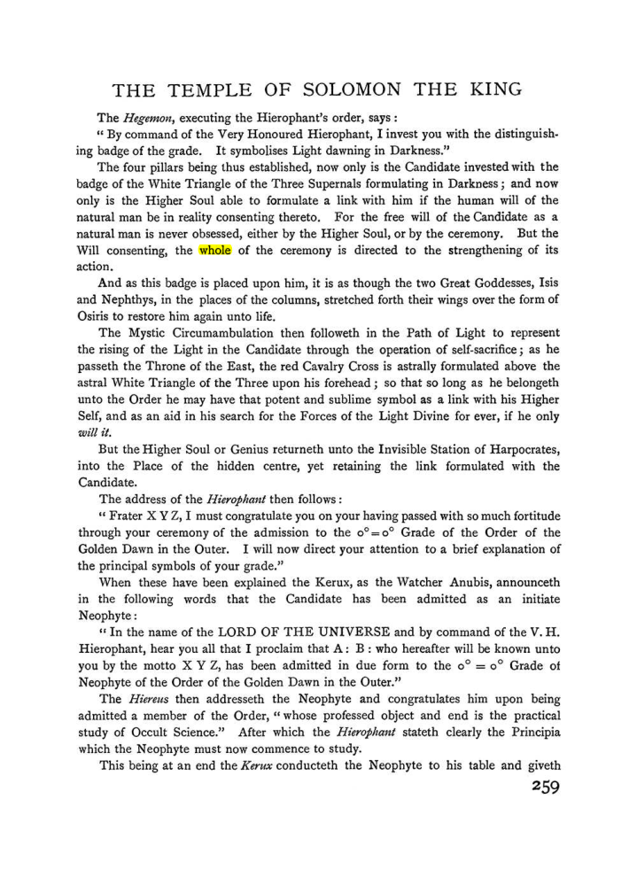 Original scan of The Equinox (Volume I, Number II), PDF page 267