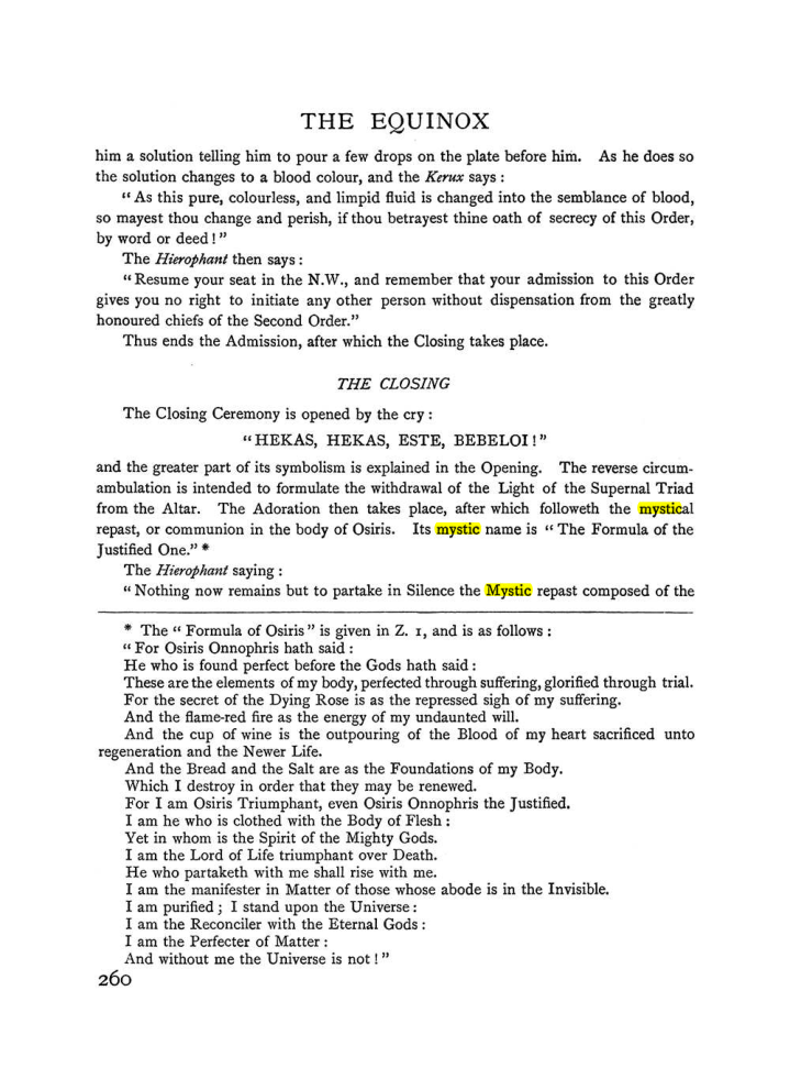 Original scan of The Equinox (Volume I, Number II), PDF page 268