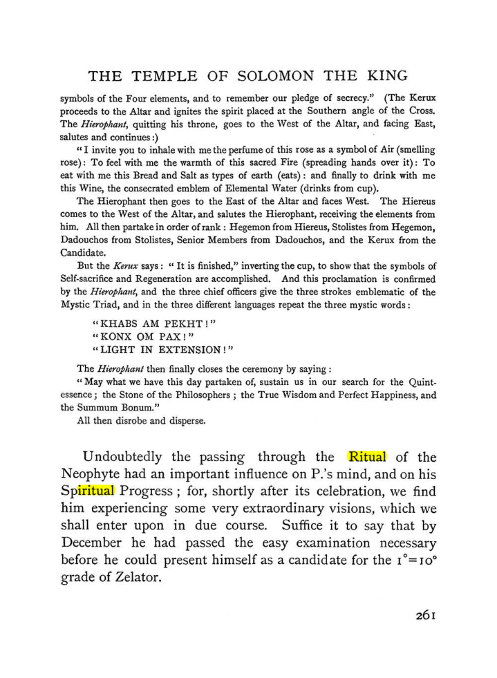 Original scan of The Equinox (Volume I, Number II), PDF page 269