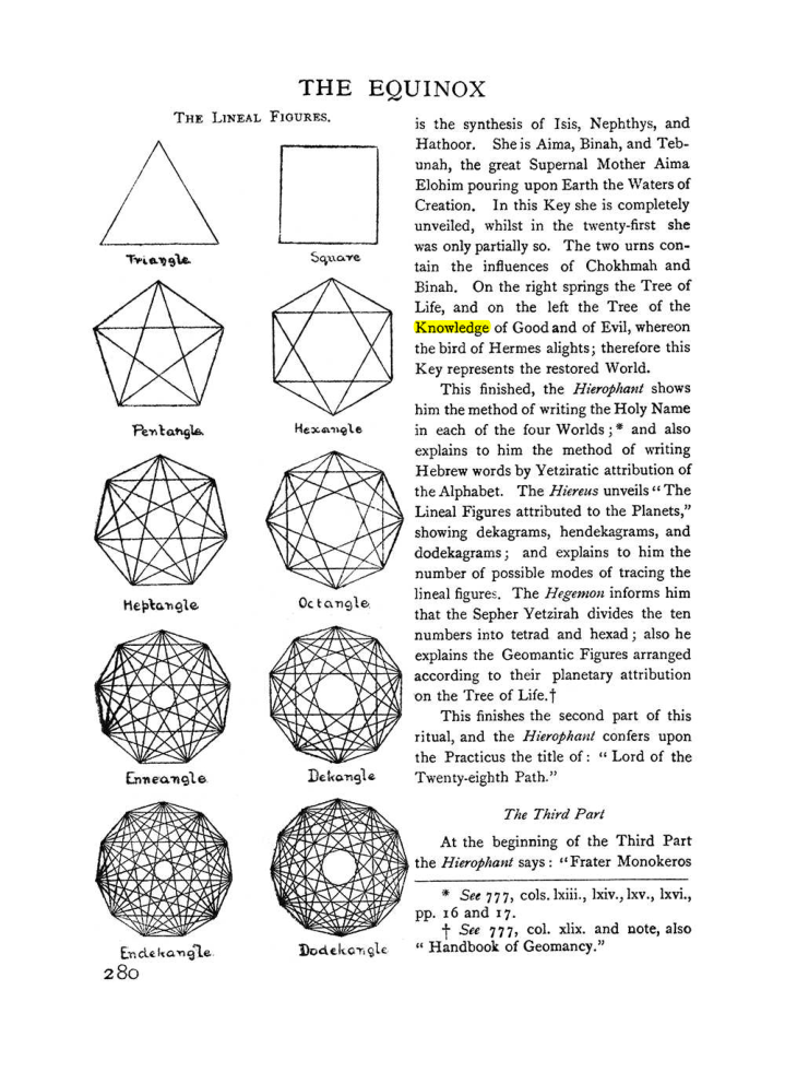 Original scan of The Equinox (Volume I, Number II), PDF page 288