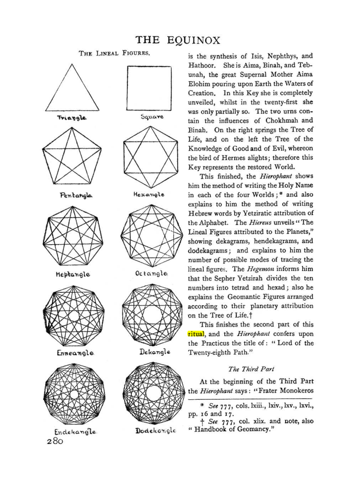 Original scan of The Equinox (Volume I, Number II), PDF page 288