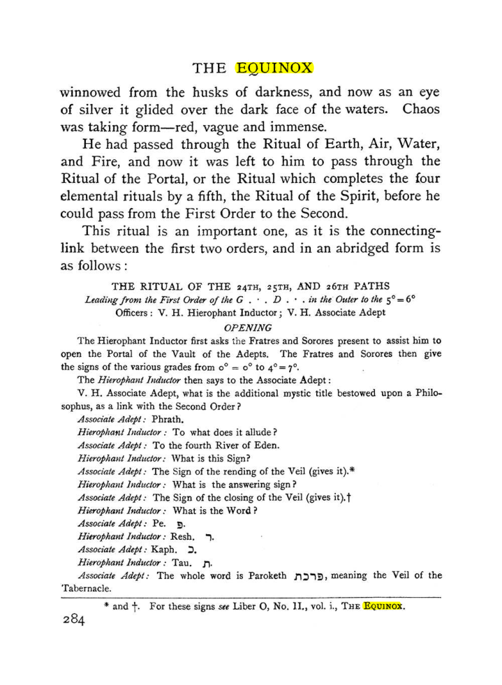 Original scan of The Equinox (Volume I, Number II), PDF page 292