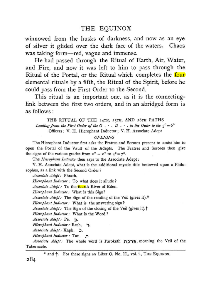 Original scan of The Equinox (Volume I, Number II), PDF page 292