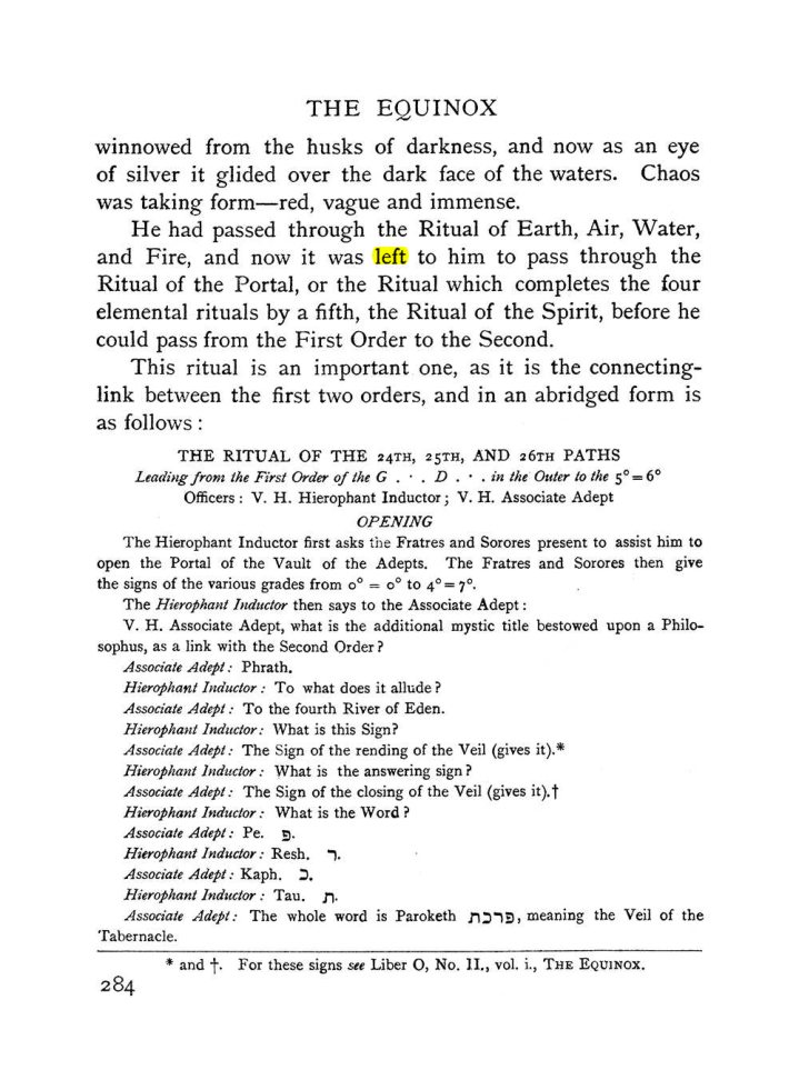 Original scan of The Equinox (Volume I, Number II), PDF page 292